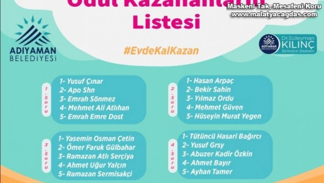 Bilgi yarışmasını kazananlar belli oldu