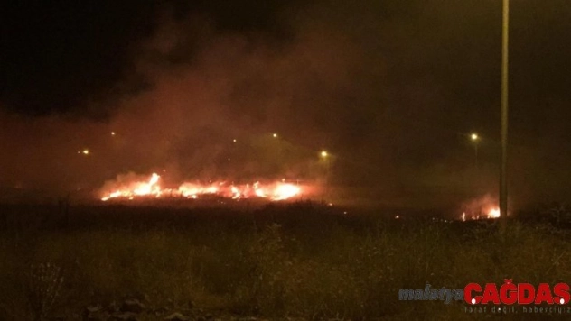 100 dönüm alan yandı