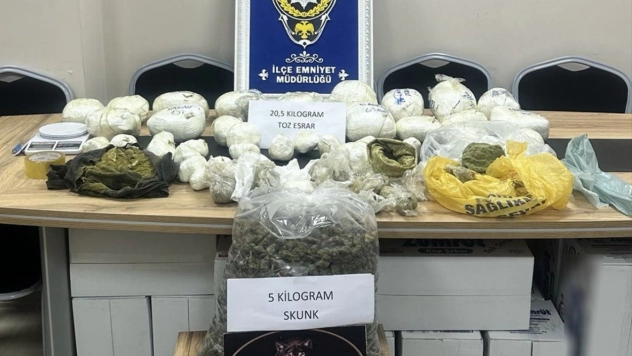 Bingöl'de 25 kilo 530 gram uyuşturucu ele geçirildi