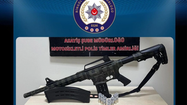 Bingöl'de aranan şahsın üzerinden pompalı tüfek çıktı