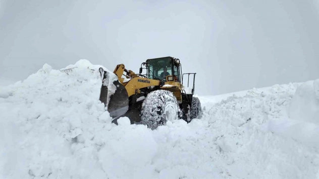 Bingöl'de karla mücadele çalışmaları gece gündüz sürüyor