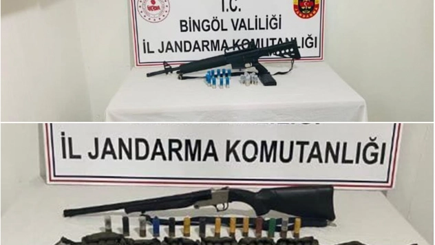 Bingöl'de ruhsatsız silah ve uyuşturucu ele geçirildi