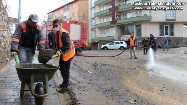 Bingöl'de sel sonrası temizlik seferberliği