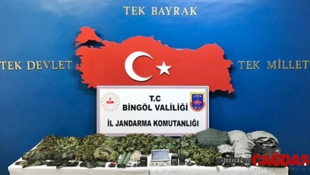 Bingöl'de terör operasyonu, çok sayıda malzeme ele geçirildi