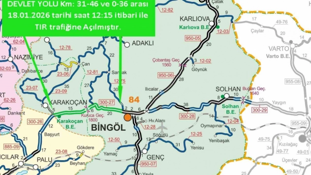 Bingöl'ün çevre illere tır trafiği açıldı