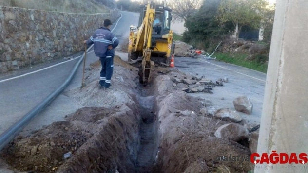 Bodrum Turgutreis'te içme suyu hattı yenilendi