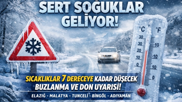 Bölge Genelinde Soğuk Hava Alarmı: Sıcaklıklar 7 Dereceye Kadar Düşecek