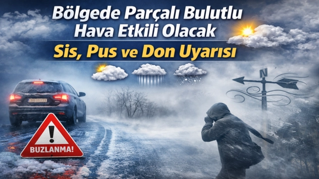 Bölgede Parçalı Bulutlu Hava Etkili Olacak: Sis, Pus ve Don Uyarısı