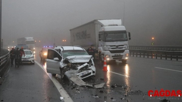 Bolu'da TEM Otoyolu'nda kaza: 6 yaralı