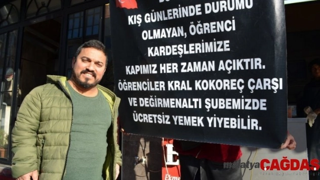 Bu lokantada öğrencilere yemek bedava