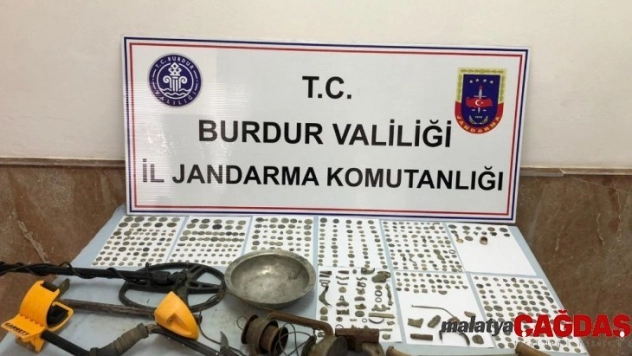 Burdur'da Roma Bizans Dönemine ait tarihi eserler ele geçirildi