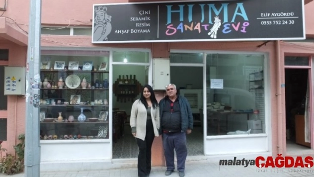 Burhaniyeli Elif okul bitirme projesini atölyesine dekor yaptı