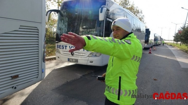 Bursa'da kış lastiği denetimi