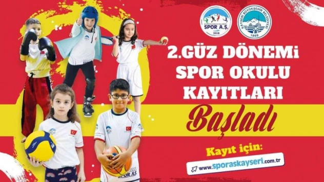 Büyükşehir Spor A.Ş. 2'inci Güz Dönemi Spor Okulu kayıtları başladı