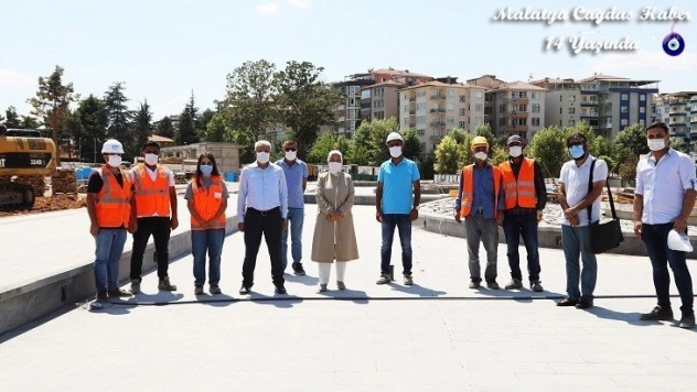 Çalık ve Güder, Millet Bahçesi'ndeki Çalışmaları İnceledi