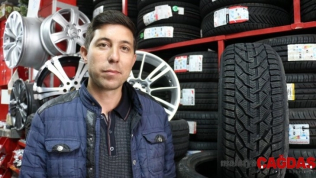 Can ve mal güvenliği için kış lastiği taktırın uyarısı