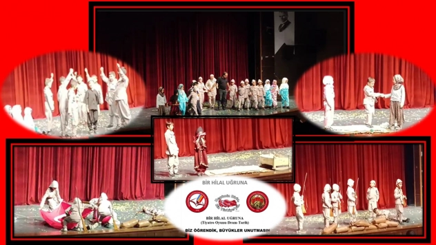 Çanakkale'yi Sahneye Taşıyan Çocuklar Yürekleri Isıttı