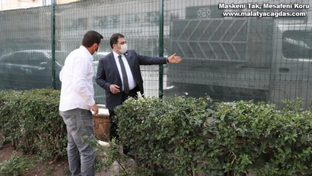 Canpolat park çalışmasını inceledi