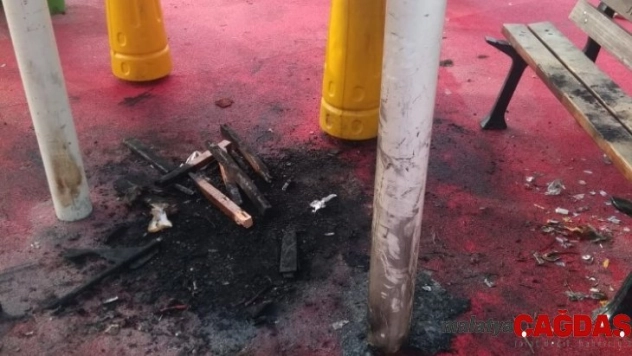 Cenon Parkı vandalizmin kurbanı oldu