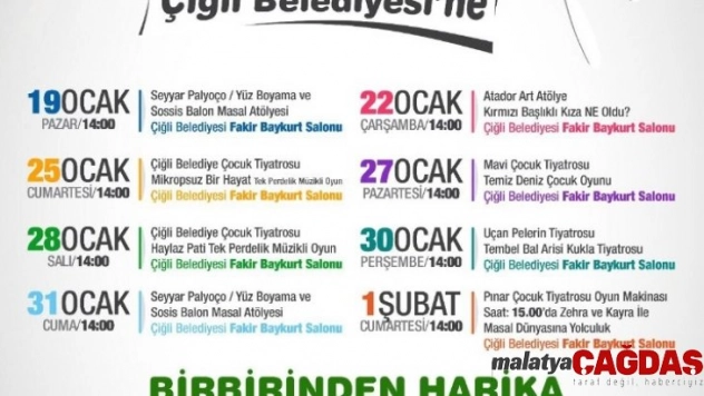 Çiğli Belediyesinden çocuklara sömestr hediyesi