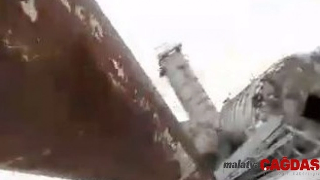 Çimento fabrikasının silosu aracının üzerine devrilen kişi şok yaşadı