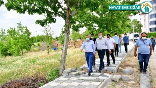 Çınar, millet bahçesi proje alanında incelemelerde bulundu