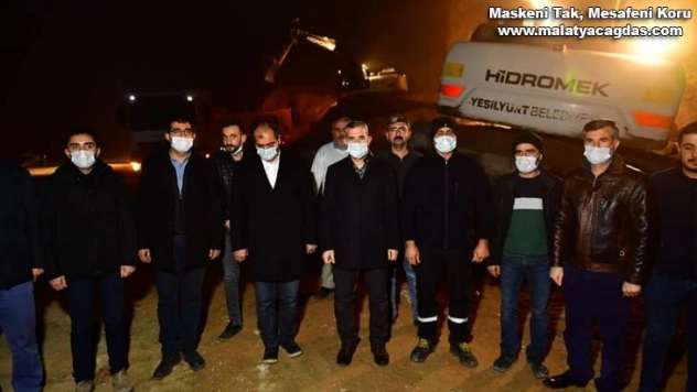 Çınar, polis kontrol noktası inşaat alanını inceledi