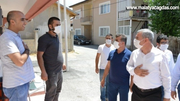 Çınar sokak sağlıklaştırmasını inceledi