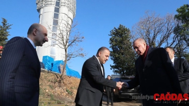 Cumhurbaşkanı Erdoğan Çamlıca Kulesi'nde incelemelerde bulundu