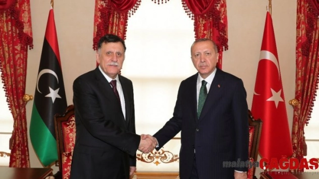 Cumhurbaşkanı Erdoğan ile Libya Başbakanı Es-Serrac görüşmesi sona erdi