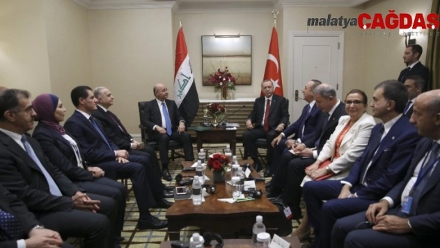 Cumhurbaşkanı Erdoğan, Irak Cumhurbaşkanı Salih ile görüştü
