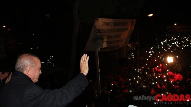 Cumhurbaşkanı Erdoğan Kiraz'da konuştu