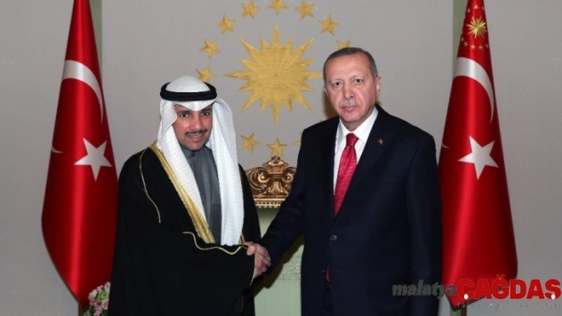 Cumhurbaşkanı Erdoğan, Kuveyt Ulusal Meclis Başkanı Marzuk Ali El Ganim'i kabul etti