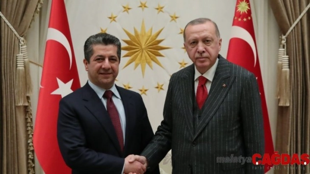 Cumhurbaşkanı Erdoğan, Mesrur Barzani'yi kabul etti