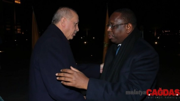Cumhurbaşkanı Erdoğan, Senegal Cumhurbaşkanı ile bir araya geldi