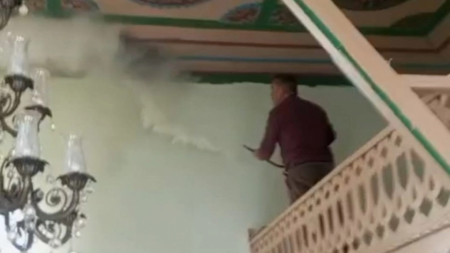 Darende'de camide korkutan yangın