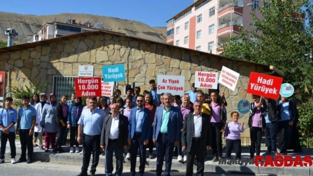 Darende'de sağlık için yürüyüş düzenlendi