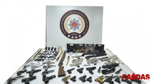 Denizli'de kaçak silah imalathanesine baskın