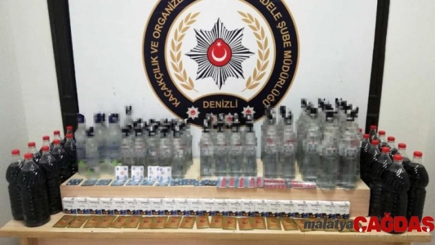 Denizli'de kaçak ve sahte alkol operasyonu: 3 gözaltı