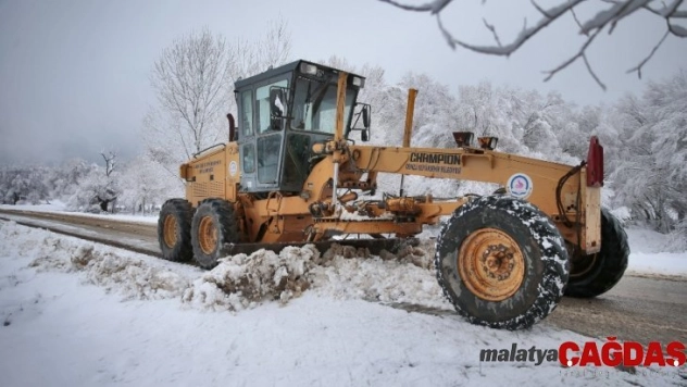Denizli'de karla mücadele çalışmaları