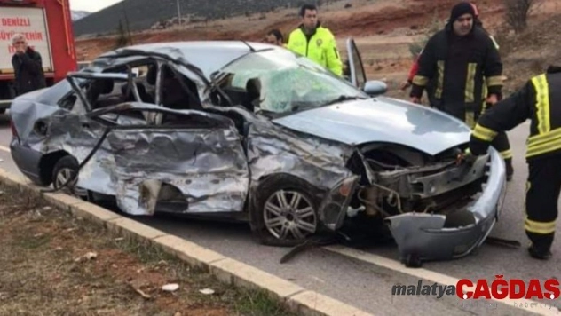 Denizli'de trafik kazası: 1 ölü, 3 yaralı