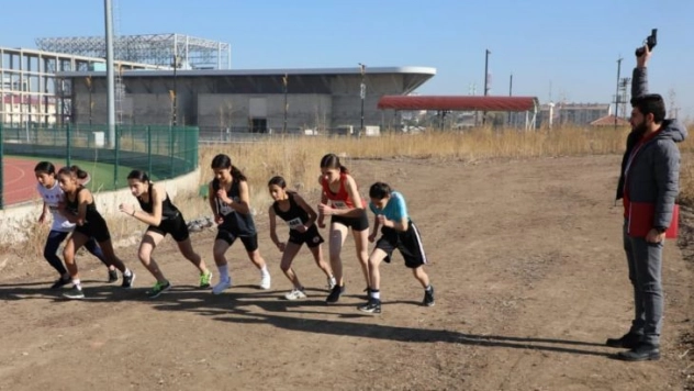 Dereceye girebilmek için koştular