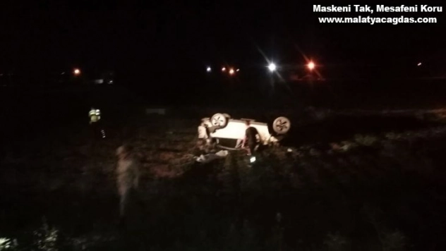 Devrilen otomobilin içerisindeki 14 yaşındaki çocuk öldü