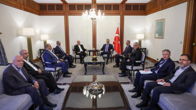 Dışişleri Bakanı Fidan, HAMAS heyeti ile görüştü