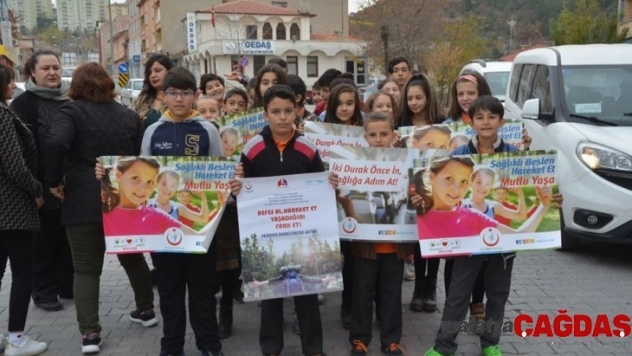 Diyabetle mücadele için yürüdüler