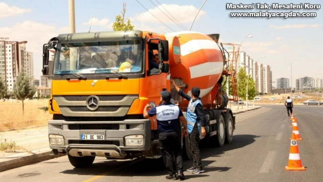 Diyarbakır'da ağır tonajlı araçlara sıkı denetim