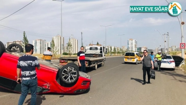 Diyarbakır'da trafik kazası: 1 yaralı