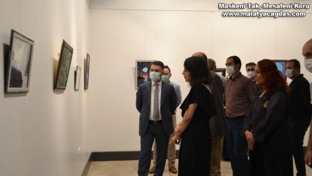 Diyarbakırlı ressam Öznur'ın resim sergisi