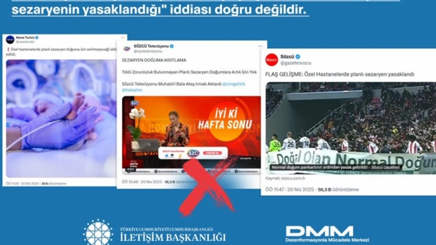 DMM: Planlı sezaryen yasaklanmadı
