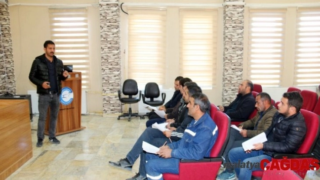 Edremit Belediye personeline yüksekte çalışma eğitimi